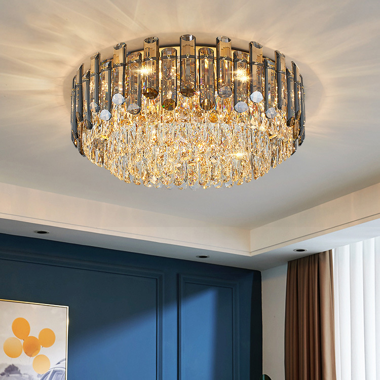 Zhongshan Lighting Factory Direct Sales K9 Crystal Ceiling Light Fixtures