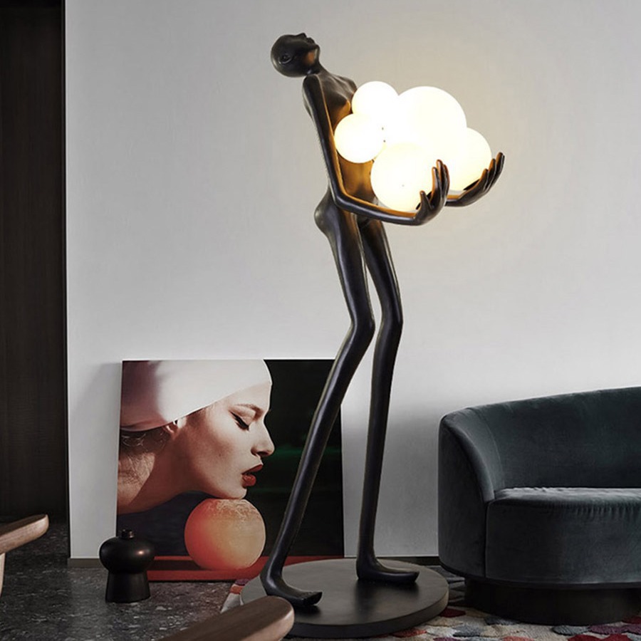 Sculpture floor lamp